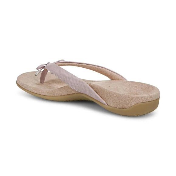 Vionic Women's Bella Toe Post Sandals Magnolia Leather Sandals - Picture 2 of 7